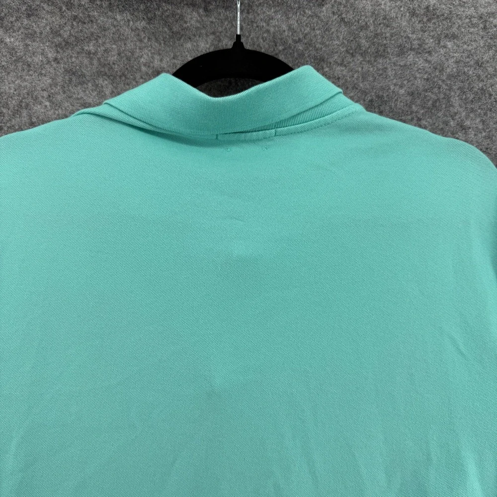 Polo Ralph Lauren Polo Shirt Mens XXL Teal Green Stretch Preppy Yellow Pony Logo